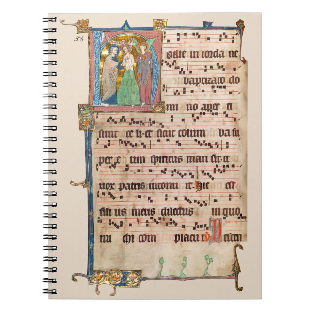 Cuaderno Bautismo de Jesucristo Manuscrito de cánticos medi (Frente)