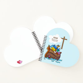 Cuaderno Bautismo: El Arca de Noé, animales aburridos perso