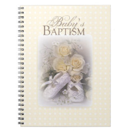Cuaderno Bautizo de bebé Neutral, Nombre personalizable, Li