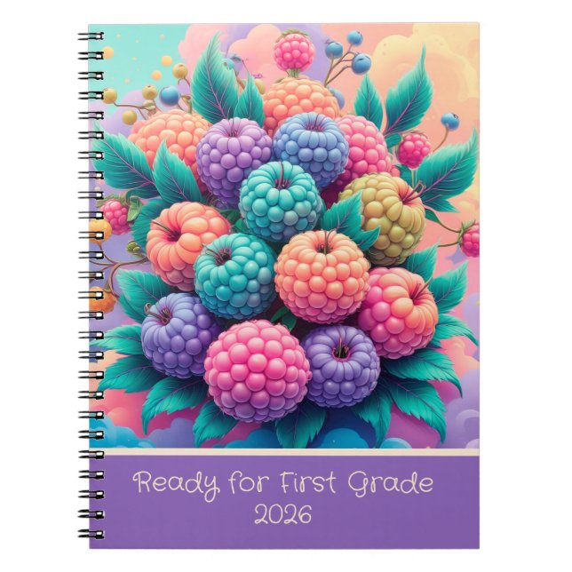 Cuaderno Bayas coloridas para 1er grado 2025 (Frente)