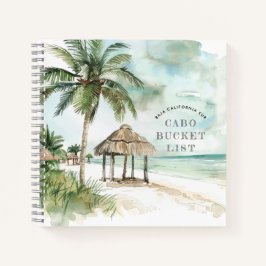 Cuaderno BCS | Lista de Cubos de Playa Mexicana con Palapa