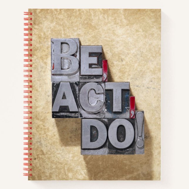 Cuaderno Be, Act, Do (Anverso)