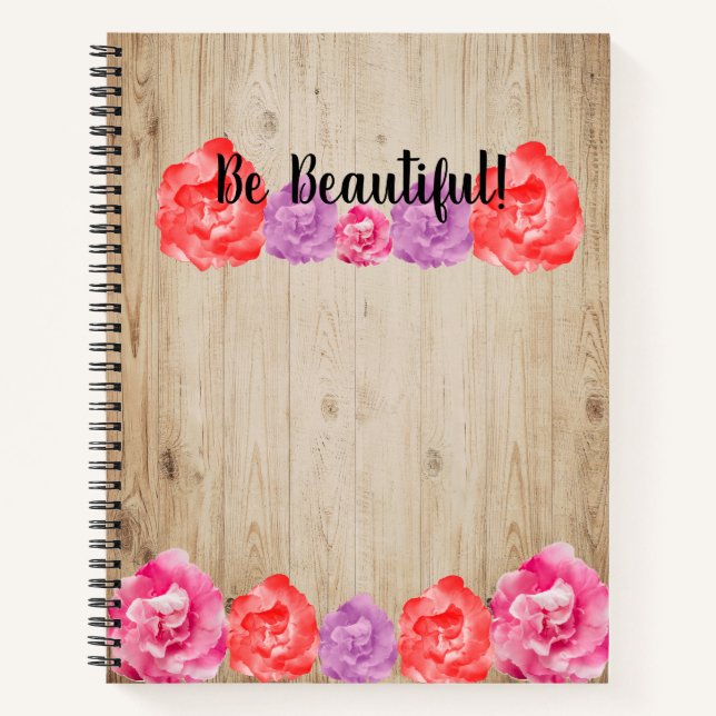 Cuaderno Be Beautiful Personalizado Notebook (Anverso)