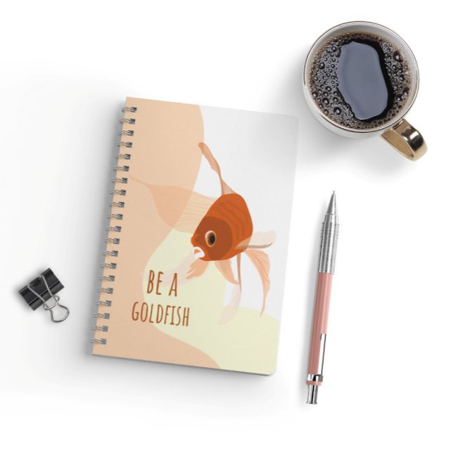 Cuaderno Be Goldfish Moderno ilustracion de vectores simple (Subido por el creador)
