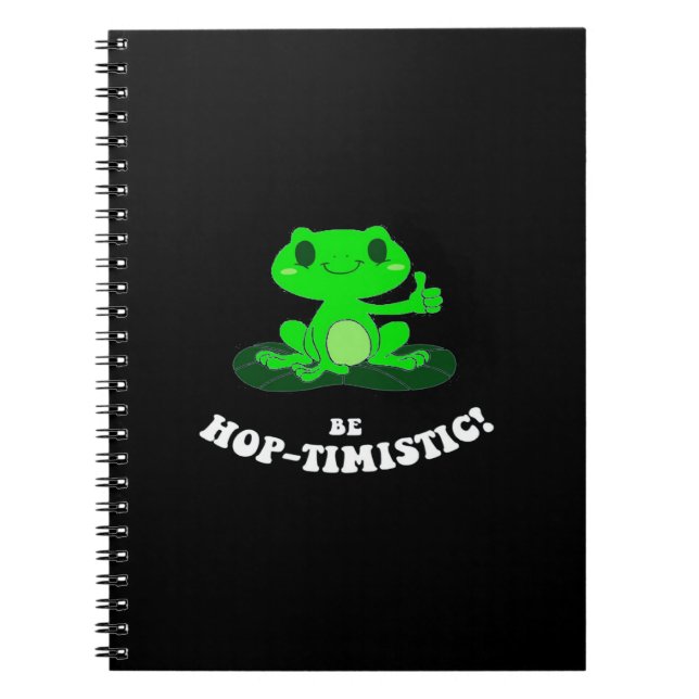 Cuaderno Be HopTimistic | Gracioso Frog Lover | Rana Cuta (Frente)