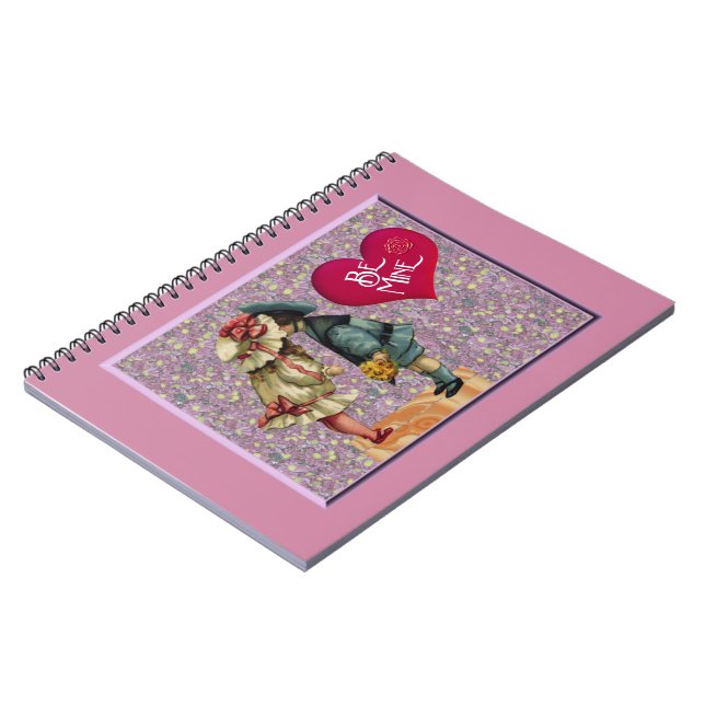 Cuaderno "Be Mine" Valentine nostálgico dulce (Lado Izquierdo)
