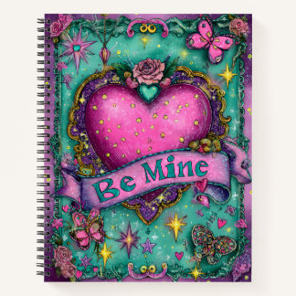 Cuaderno Be Mine Valentines Spiral Notebook