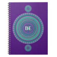 "BE" Personalizado azul/verde Mandala Mantra