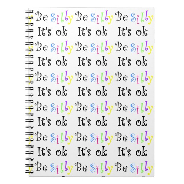 Cuaderno Be Silly It's ok-bloc de notas (Frente)