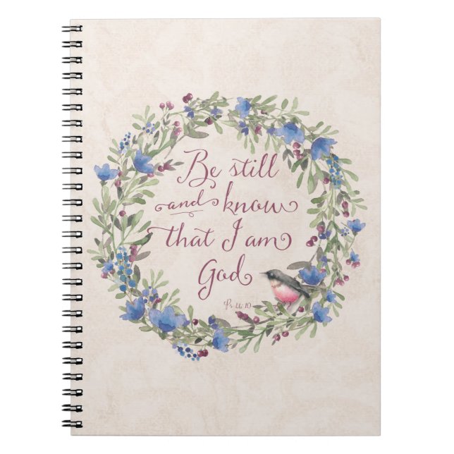 Cuaderno Be Still and Know - Salm 46:10 (Frente)