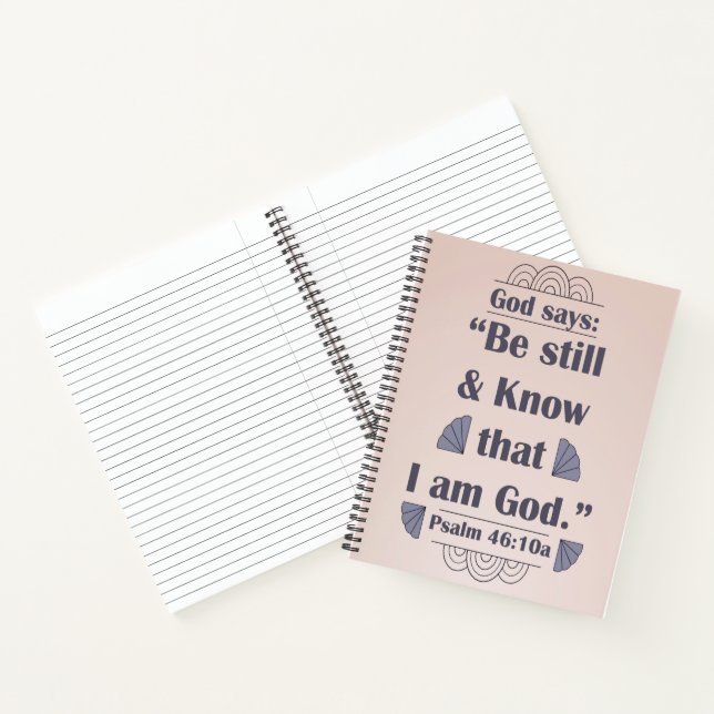 Cuaderno Be Still and Know Salm 46:10 (Interior)
