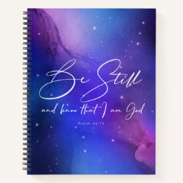 Cuaderno Be Still and Know Watercolor Bible Verso Christian
