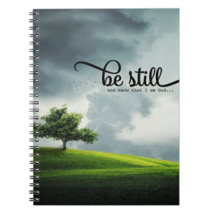 Cuaderno 'Be Still' Bible Qoute