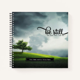 Cuaderno 'Be Still' Bible Qoute