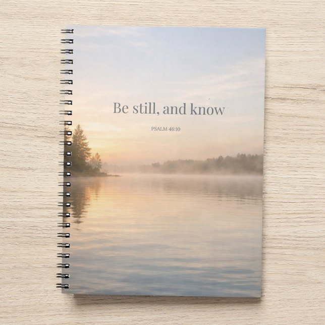 Cuaderno Be Still Christian Notebook Psalm 46:10 Scripture (Subido por el creador)