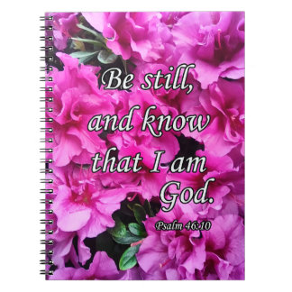 Cuaderno Be Still - Flores rosas
