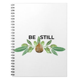 Cuaderno Be Still Inspirational Olive Branch Faith Notebook