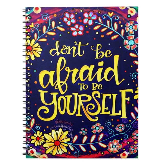 Cuaderno Be You Fun Floral Bonito Inspiradora Trendy (Frente)