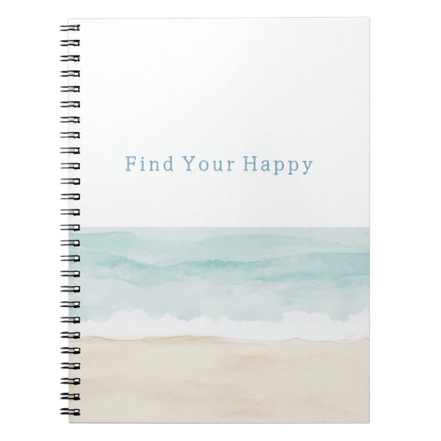 Cuaderno Beach Find Your Happy Ocean (Frente)