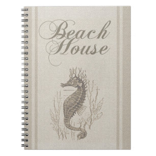 Cuaderno Beach House Seahorse Seashore