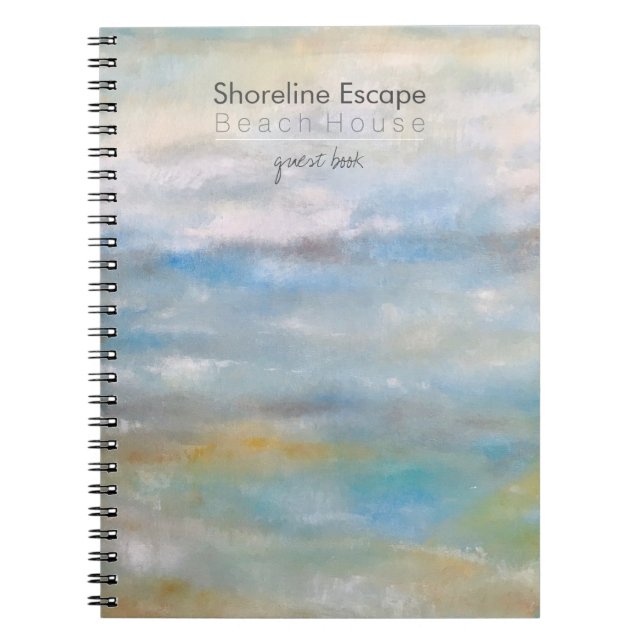Cuaderno Beach House Vacation Rental Guest Book (Frente)