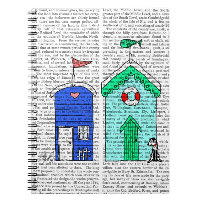 Cuaderno Beach Huts 2 Ilustracion (Frente)