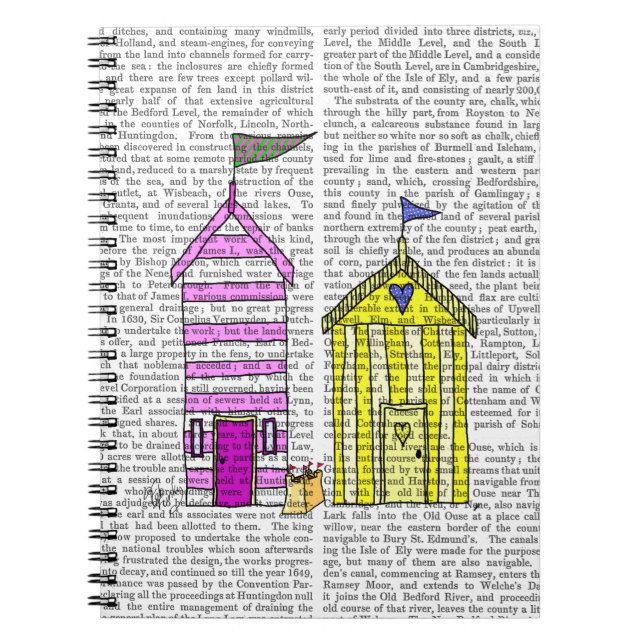 Cuaderno Beach Huts 3 Ilustracion (Frente)