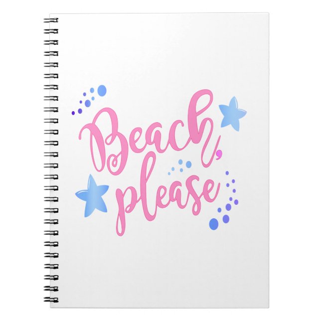 Cuaderno Beach Please (Frente)