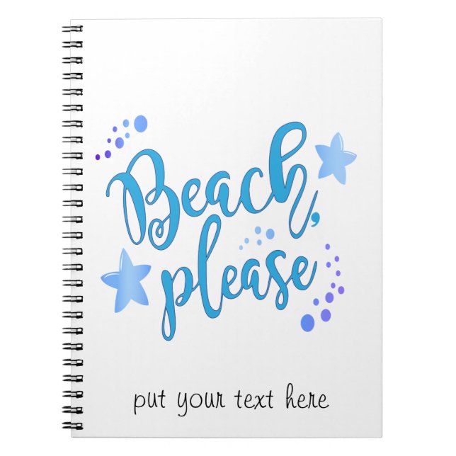 Cuaderno Beach Please (Frente)