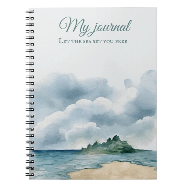 Cuaderno Beach Vibes Notebook | Coastal Journal (Frente)