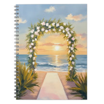 Beach Wedding Arch Floral Watercolor