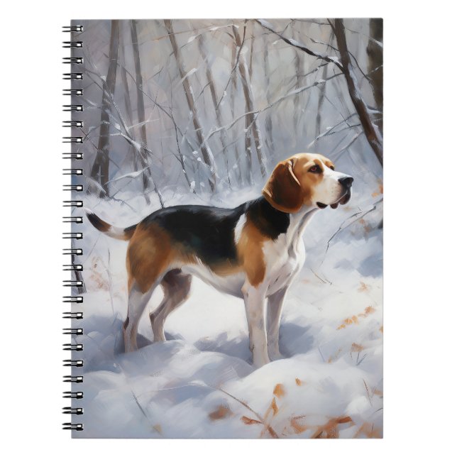 Cuaderno Beagle Deja que nieve Navidad (Frente)