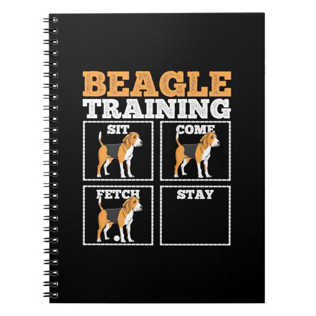 Cuaderno Beagle Dog Training Dog (Frente)