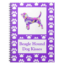 Cuaderno Beagle Hound Dog Besa Silhouette Cute PPY&B
