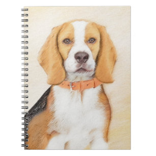 Cuaderno Beagle Hound Dog Pintura original de animales