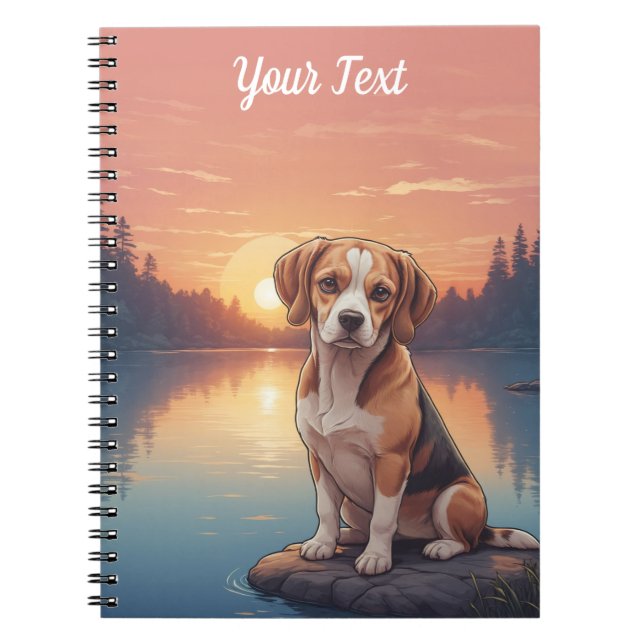 Cuaderno Beagle junto al lago (Frente)