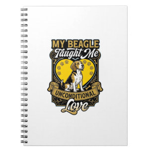 Cuaderno Beagle Me Enseñó Amor Incondicional Perro Corazón