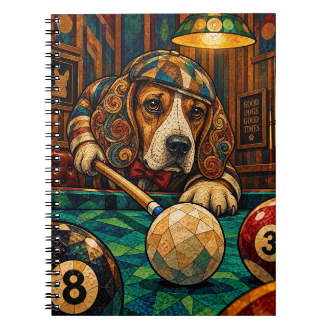 Cuaderno Beagle, mosaico geométrico (Frente)