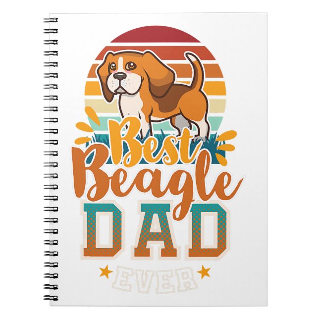 Cuaderno beagle papá inglés beagle dog papi hartos amantes  (Frente)