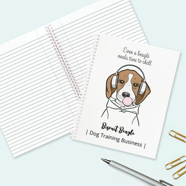 Cuaderno Beagle Relajado con Chicle Bonito Perro Divertido (Subido por el creador)