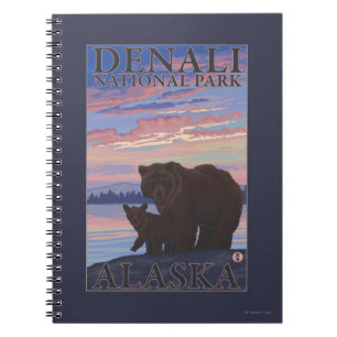 Cuaderno Bear y Cub - Parque Nacional Denali, Alaska