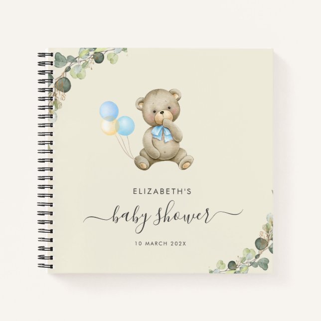 Cuaderno bearly wait baby water guestbook (Anverso)