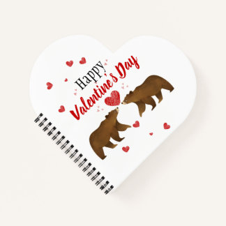 Cuaderno Bears & Hearts El día de San Valentín Notebook
