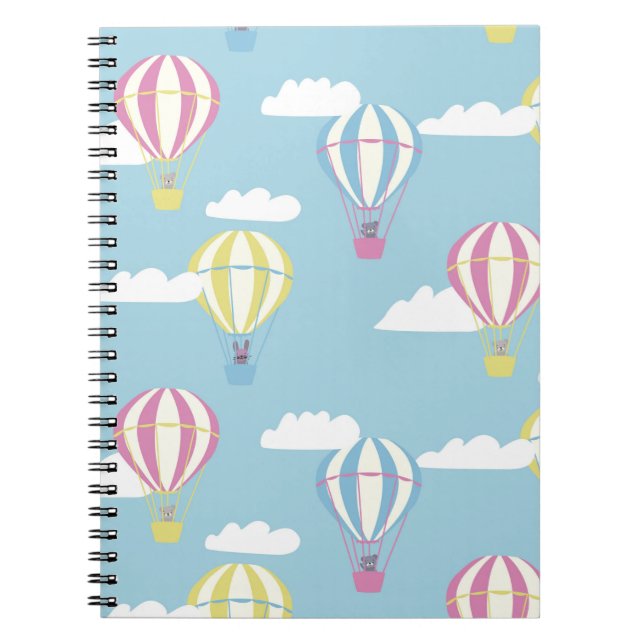 Cuaderno Bears & Rabbit Hot Air Balloon Day Out (Frente)