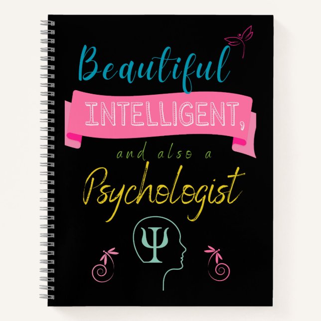 Cuaderno Beautiful and intelligent Psychologist Notebook (Anverso)