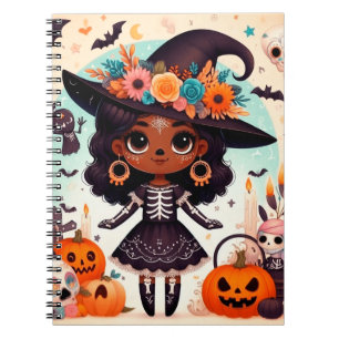 Cuaderno Beautiful little witch halloween party