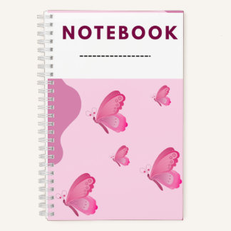 Cuaderno Beautiful small butterfly pattern design