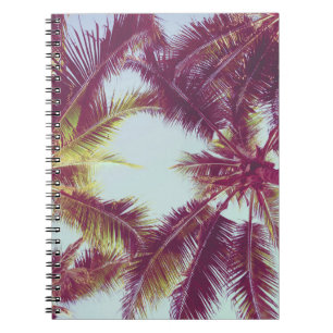 Cuaderno Beautiful tropical palm tree around beach sea ocea