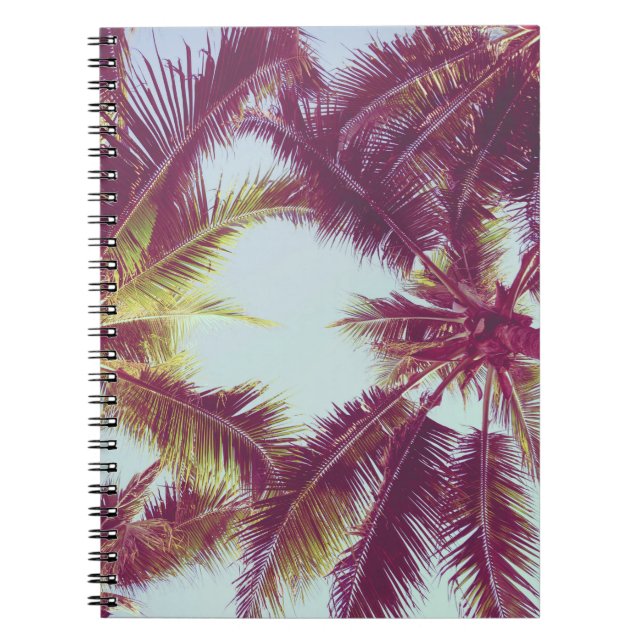 Cuaderno Beautiful tropical palm tree around beach sea ocea (Frente)