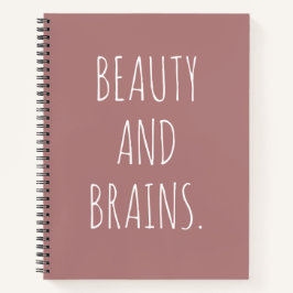 Cuaderno Beauty And Brains Spiral Notebook